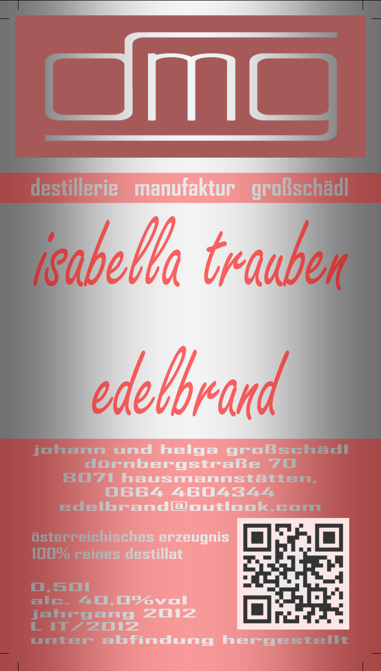 Isabella Trauben Edelbrand